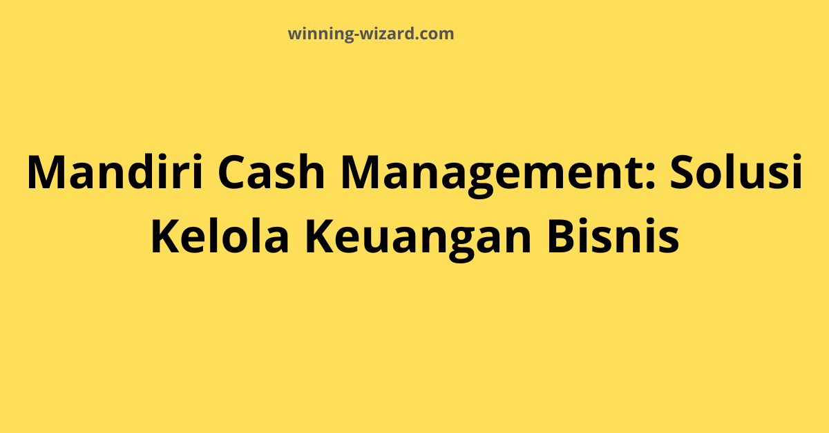 Cipto Mandiri: Solusi Keuangan untuk Bisnis Cilacap yang Berkembang